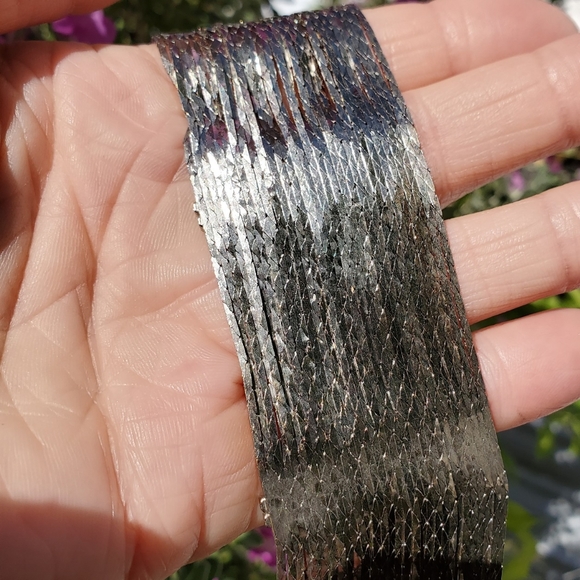 Antique Sterling Silver and Rhinestone Bracelet circa 1930s/1940s RARE - Picture 4 of 6